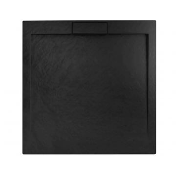 Cadita de dus Rea Grand Black 90x90 cm