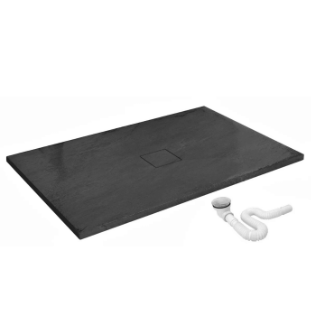 Cadita de dus Rea Stone 90x120 cm Negru
