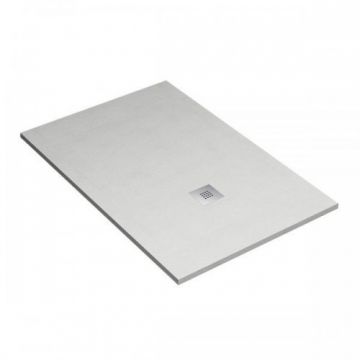 Cadita de dus HM Hlio Europa 90x90 cm, gris cemento - Dimensiune 90x90