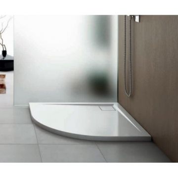 Cadita de dus SanSwiss Livada semirotunda - Dimensiune 90x90