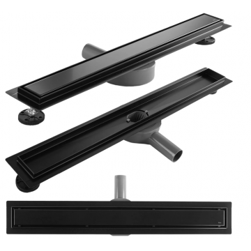 Rigola scurgere dus REA Neox Pro 100 cm Negru Mat