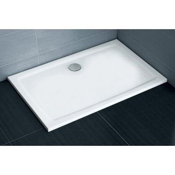 Cadita de dus rectangulara Ravak Gigant Pro Flat 100x80cm  alb