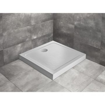 Cadita dus Radaway Doros C Compact Stone White, 90x90 cm - Dimensiune 90x90