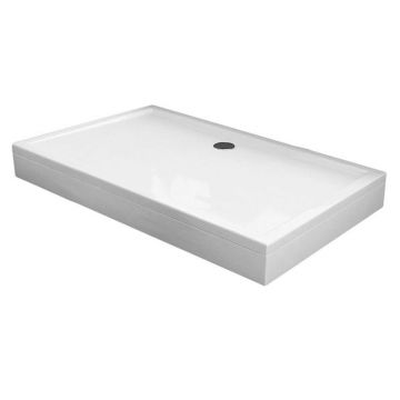 Cadita de dus, Kolpasan, Flamenco, dreptunghiulara, cu masca, 110 x 80 cm, alb