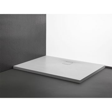 Cadita de dus, Kolpasan, Moonwalk, dreptunghiulara, 100 x 80 cm, alb