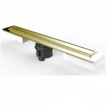 Canal   rigola de dus 100 050 elegant auriu evacuare verticala s   59980222000