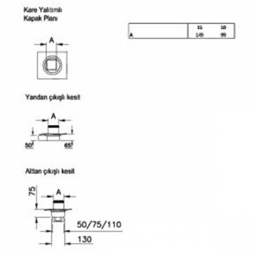 Canal   rigola de dus 800 010 shine vertical100   59980110000