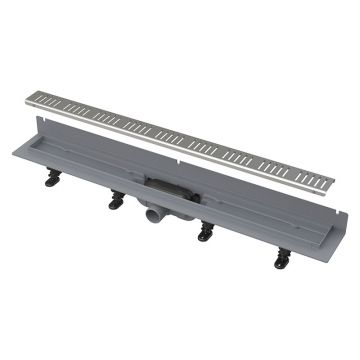 Rigola de dus, Alcadrain, Wall, cu gratar, 85 cm