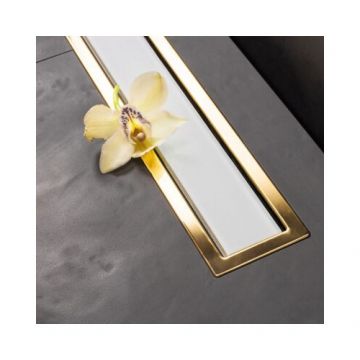 Rigola Vetro Bianco & Oro - Karag - Dimensiune 65 cm