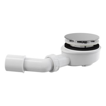 Sifon cădiță duș, Alcadrain, Ø90 mm, pentru cădiță cu pereți groși, crom