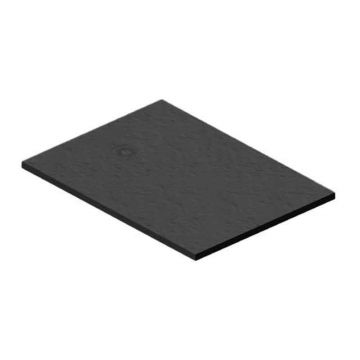 Cădiță de duș Kolpasan, Hopp, din Cast Marble, 80 x 80, antracit