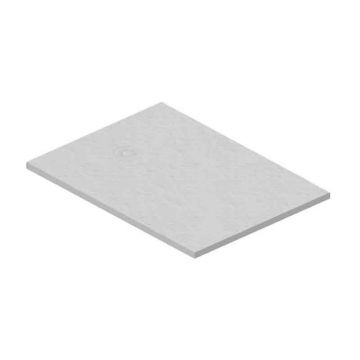 Cădiță de duș Kolpasan, Hopp, din Cast Marble, 90 x 90, alb