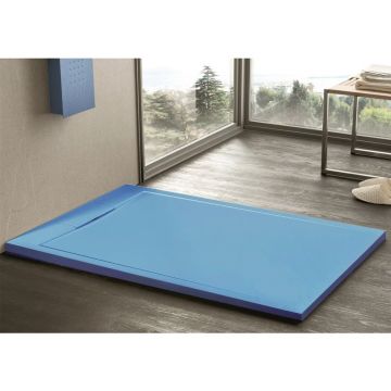 Cadita compozit pentru dus Inter Ceramic dreptunghiulara 120x80 cm abastru