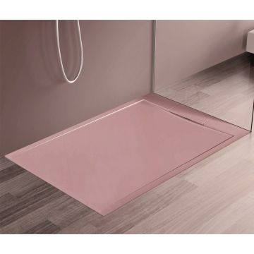 Cadita compozit pentru dus Inter Ceramic dreptunghiulara 120x80 cm roz