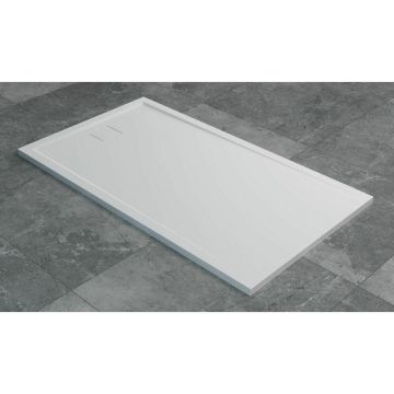 Cadita de dus dreptunghiulara alb SanSwiss Livada W20A 80x100 cm slim