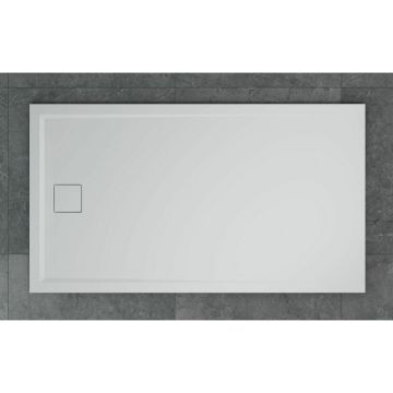 Cadita de dus dreptunghiulara alb SanSwiss Livada W20A 80x120 cm slim