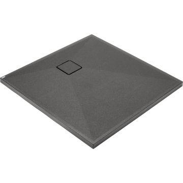 Cadita de dus patrata Deante Correo din granit antracit 80x80 cm
