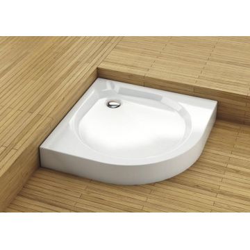 Cadita de dus semirotunda Aquaform, Delta, joasa, cu masca, 80 cm