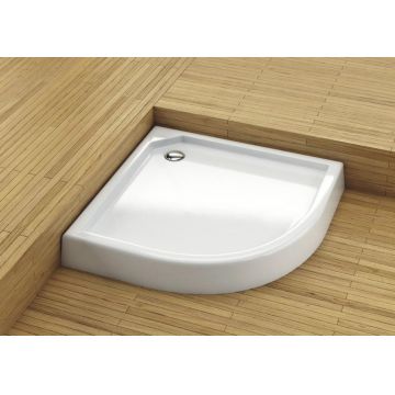 Cadita de dus semirotunda Aquaform, Standard, cu masca integrata, 80 cm