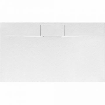 Cadita dus dreptunghiulara alb Rea Bazalt Long 80x120 cm