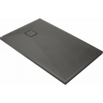 Cadita dus dreptunghiulara Deante Correo antracit metalic 100x90 cm