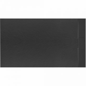 Cadita dus dreptunghiulara negru Rea Bazalt 80x120 cm