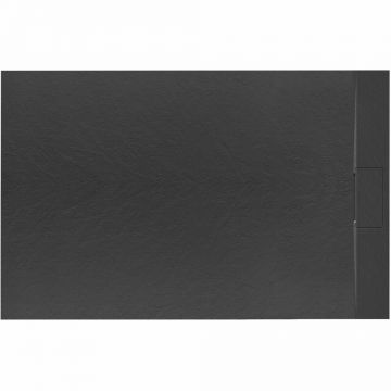 Cadita dus dreptunghiulara negru Rea Bazalt 90x120 cm