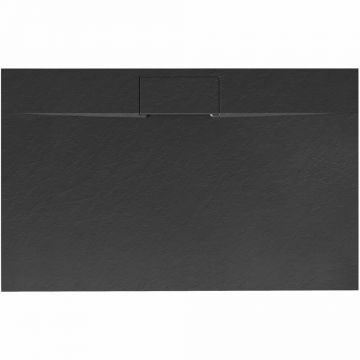 Cadita dus dreptunghiulara negru Rea Bazalt Long 80x100 cm