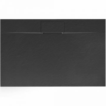 Cadita dus dreptunghiulara negru Rea Bazalt Long 90x120 cm