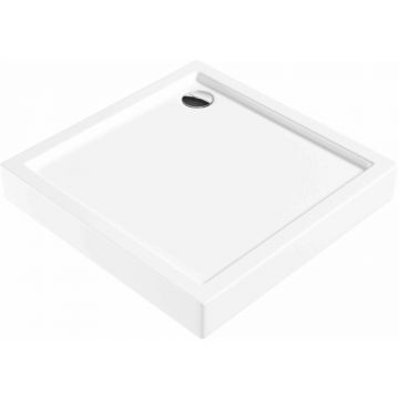 Cadita dus patrata Deante Jasmin alb 90 cm