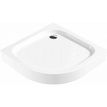 Cadita dus semirotunda Deante Funkia alb 90 cm