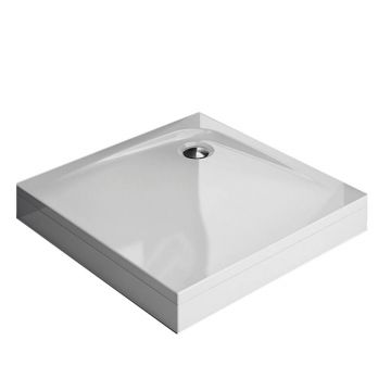 Cadita pentru dus Kolpasan Evelin Q cu masca si picioare incluse 90x90 cm