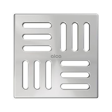 Grătar pentru sifon de pardoseală, Alcadrain, 102 x 102 mm, crom