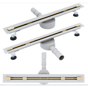 Rigola scurgere dus REA Neo Ultra Slim Pro 80 cm Auriu Periat
