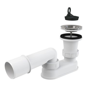 Sifon pentru cădiță, Alcadrain, cu ventil