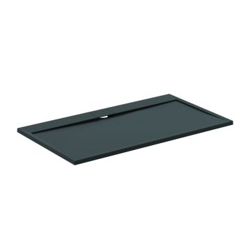 Cadita de dus dreptunghiulara Ideal Standard i.life Ultra Flat S negru intens 160x90 cm