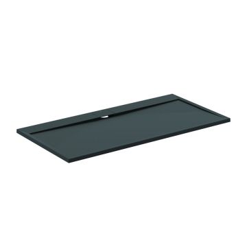 Cadita de dus dreptunghiulara Ideal Standard i.life Ultra Flat S negru intens 180x90 cm