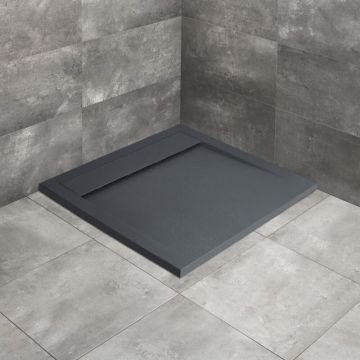 Cadita dus compozit patrata Radaway Teos C 100x100 cm antracit