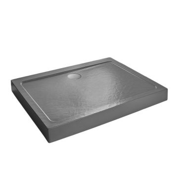 Cadita dus dreptunghiulara Radaway Doros D Compact Stone 120x100 cm acril antracit