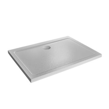 Cadita dus dreptunghiulara Radaway Doros D Stone 110x90 cm acril alb