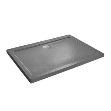 Cadita dus dreptunghiulara Radaway Doros D Stone 120x90 cm acril antracit