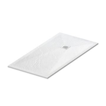 Cadita dus patrata Balneo din compozit 90x90 alb