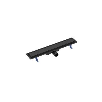 Set rigola dus cu capac scurgere dubla negru Cersanit Tako 60 cm