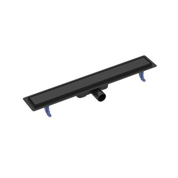 Set rigola dus cu capac scurgere dubla negru Cersanit Tako 70 cm
