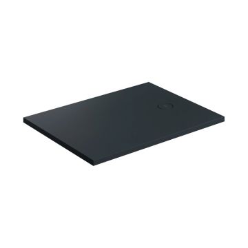 Cadita de dus compozit Omnires AquaRock M+ dreptunghiulara negru lava mat 90x120 cm