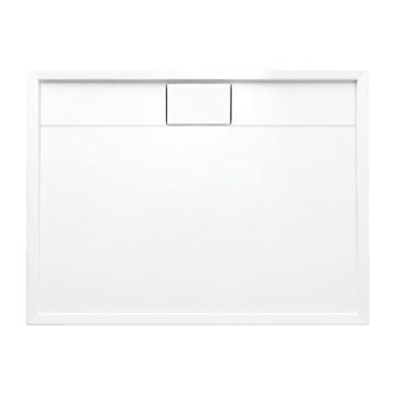 Cadita dus dreptunghiulara  Omnires Brooklyn alb  80x100 cm