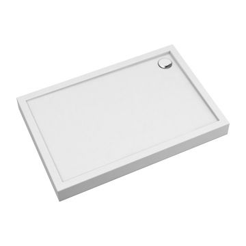 Cadita dus dreptunghiulara  Omnires Camden alb  80x120 cm