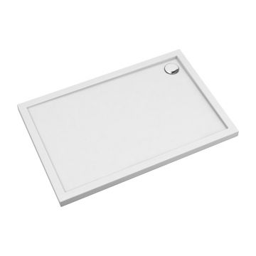 Cadita dus dreptunghiulara  Omnires Merton alb  90x120 cm
