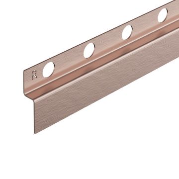 Profil inclinat dreapta pentru perete Balneo Floor Strips 170 cm finisaj cupru periat