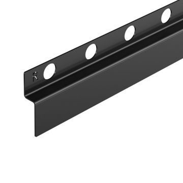 Profil inclinat dreapta pentru perete Balneo Floor Strips 170 cm finisaj negru mat